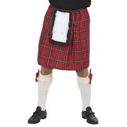 Skotský kostičkovaný kilt velikost L